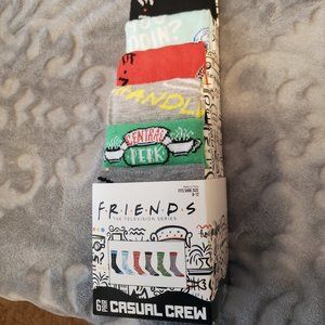 🎖Host Pick🎖FRIENDS 6pr. Casual Socks NWT